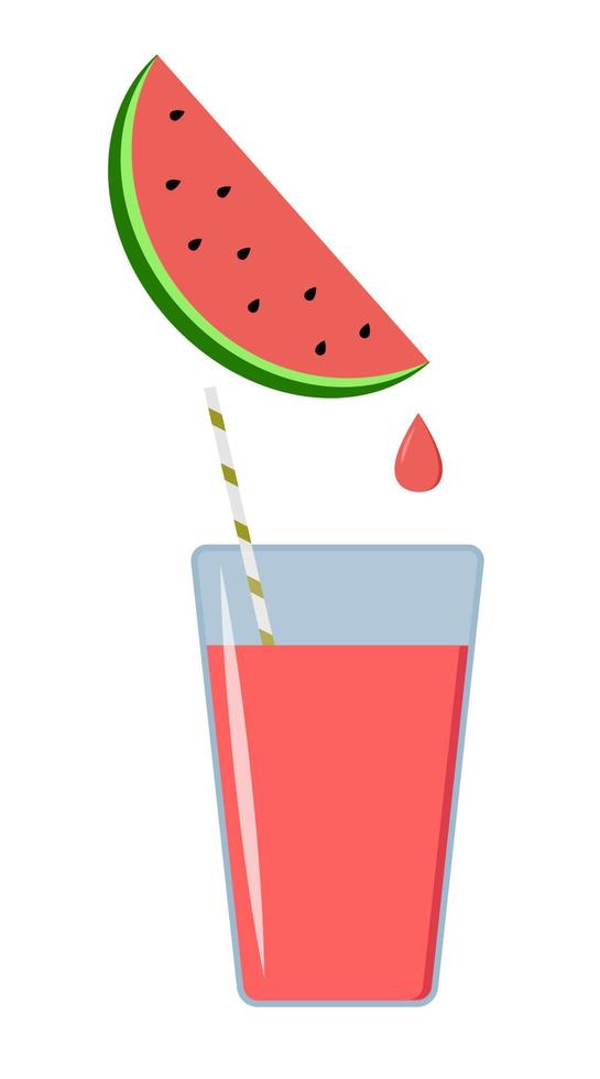 soft drink watermelon lemonade vector