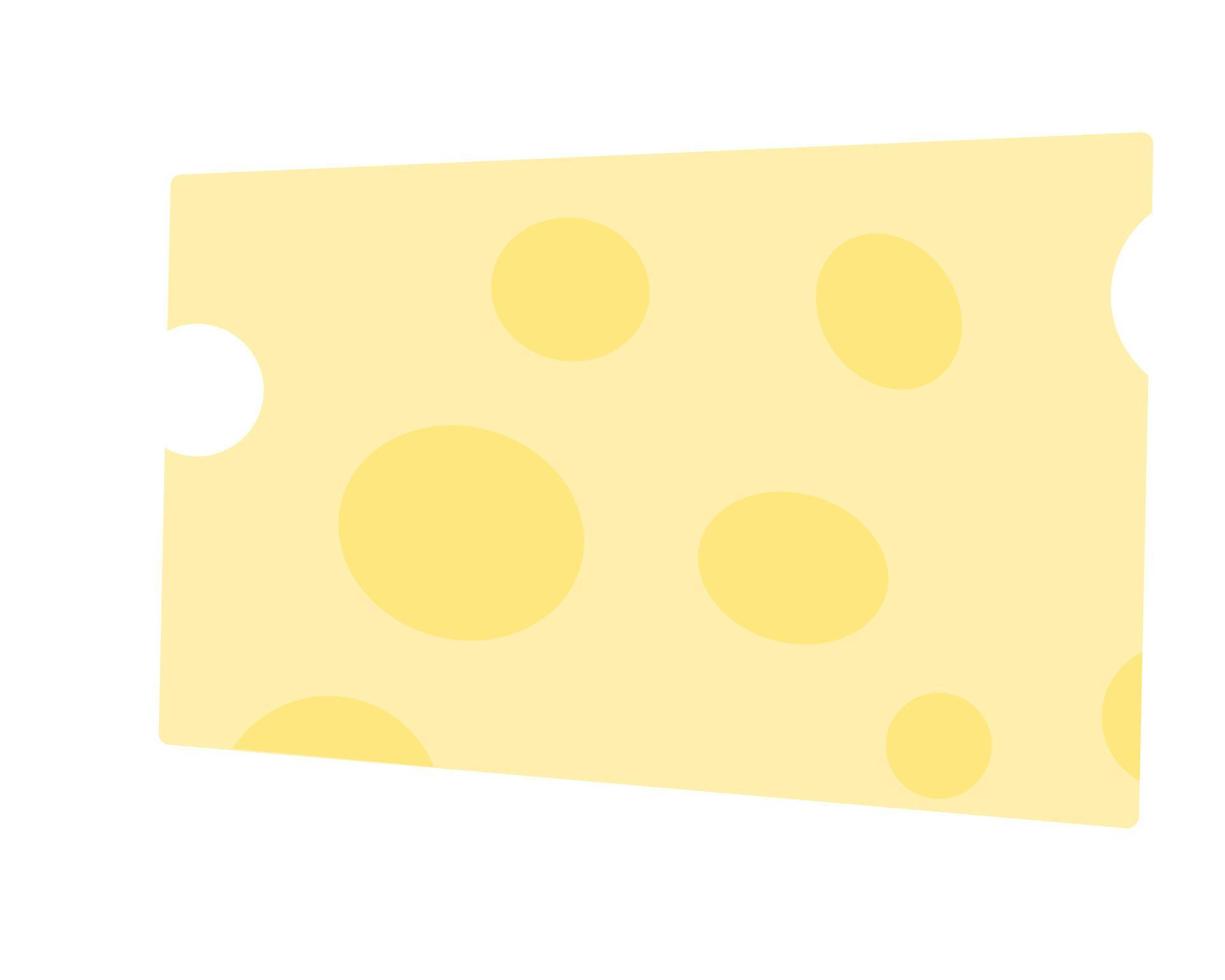 un trozo de queso vector