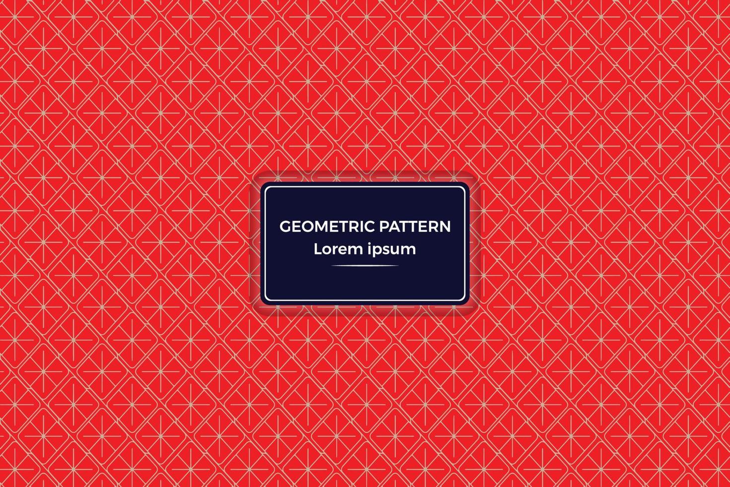 Geometric shapes pattern background, Retro style vector