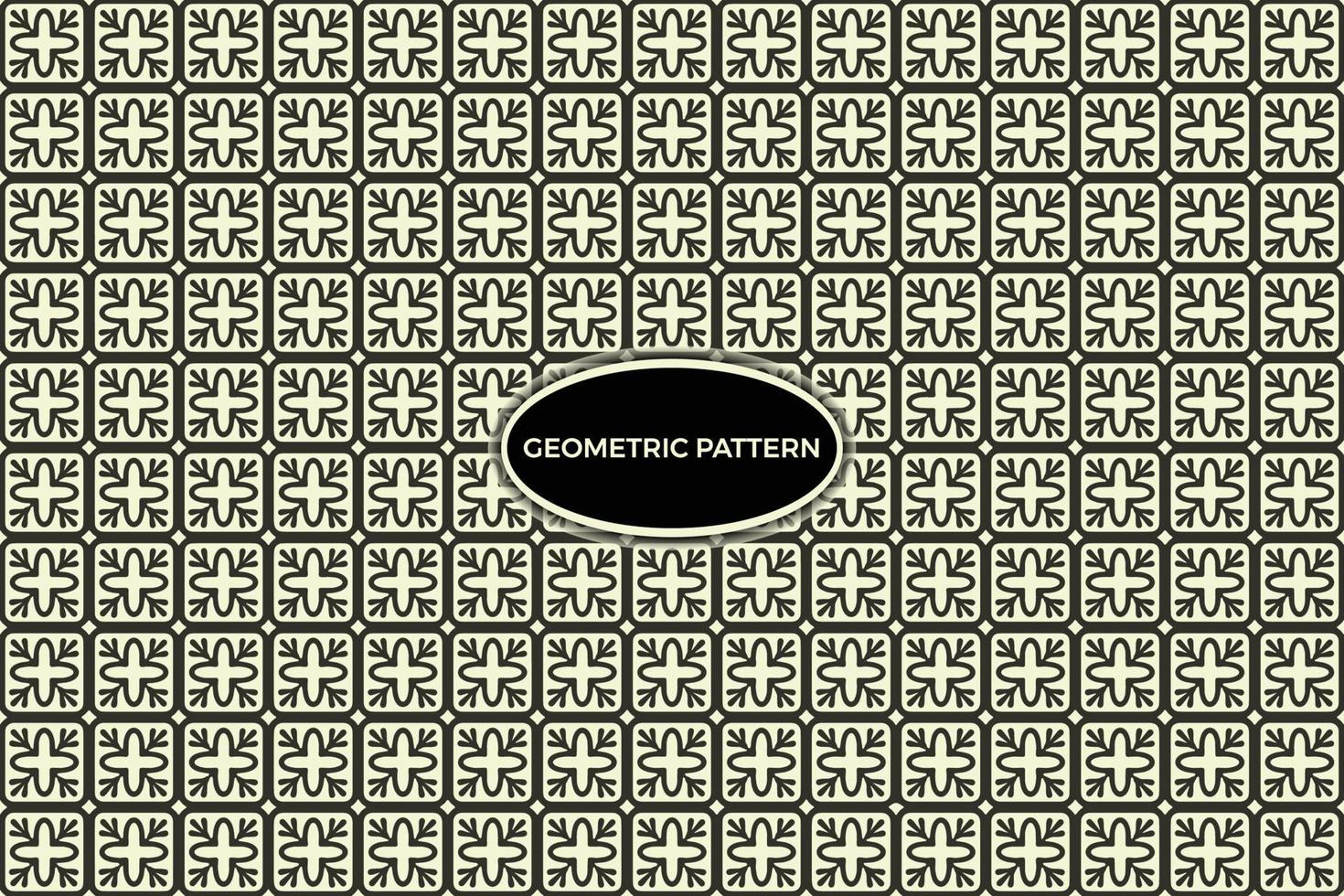 Geometric shapes pattern background, Retro style vector