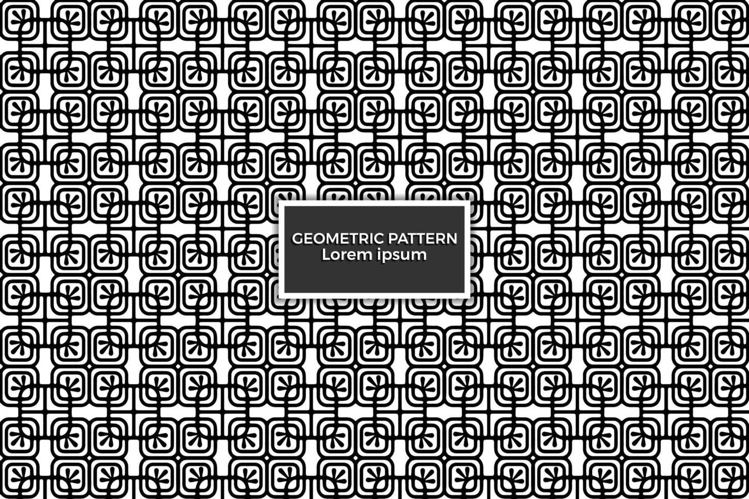 Geometric shapes pattern background, Retro style vector