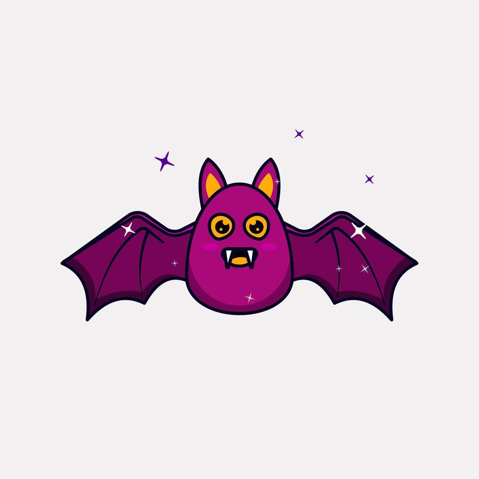 cute halloween bats. suitable for design at Halloween events. vector