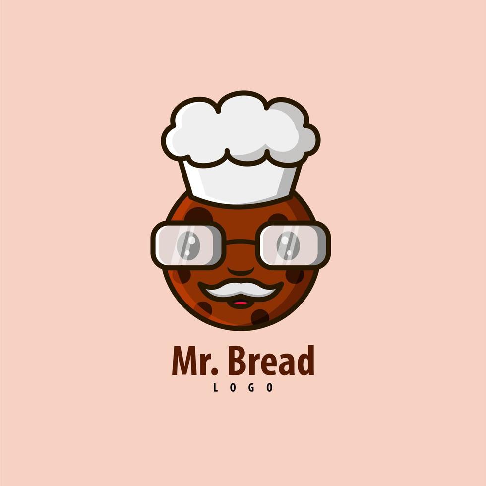 Mr. Cookies logo. Suitable for bakery brands. vector