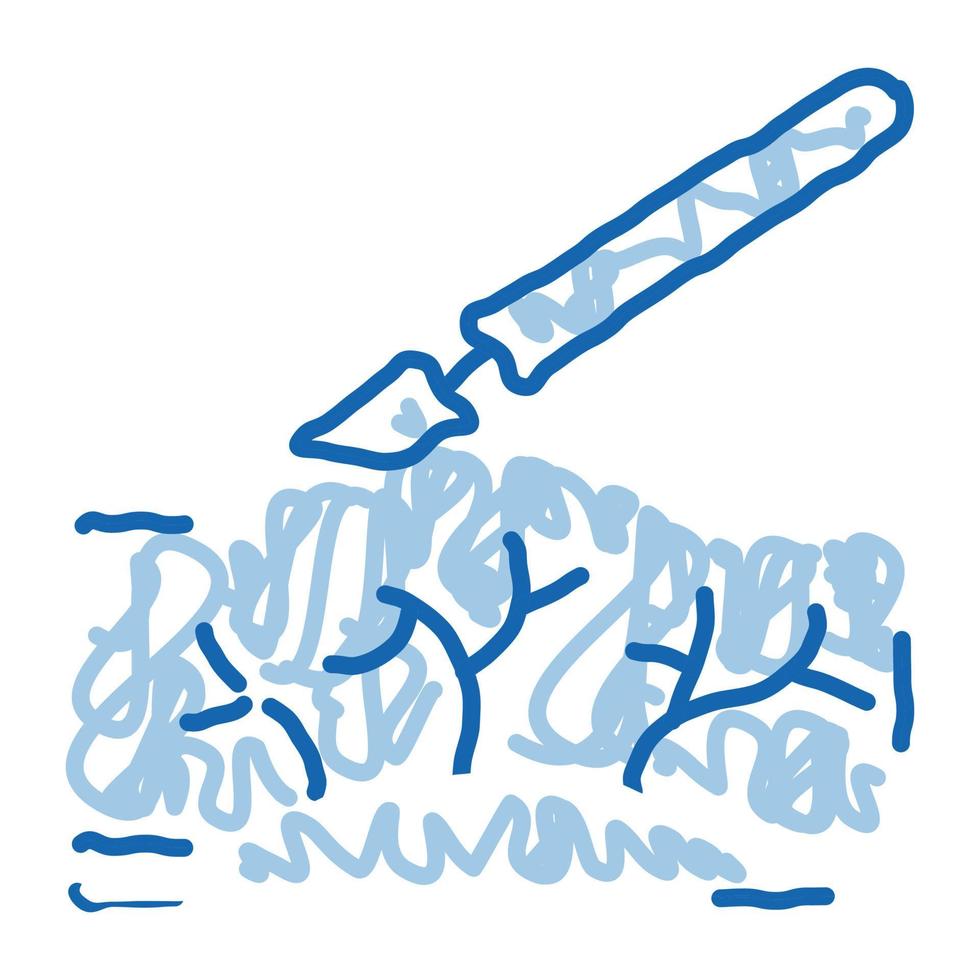 cirugía tratamiento venas varicosas doodle icono dibujado a mano ilustración vector
