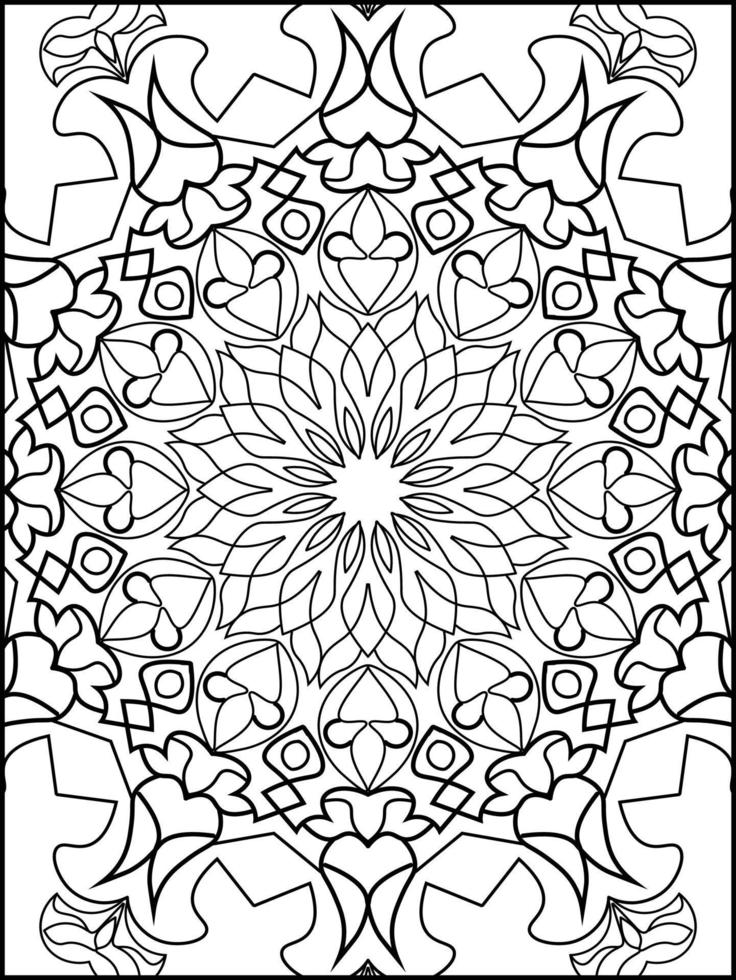 Mandala coloring pages vector