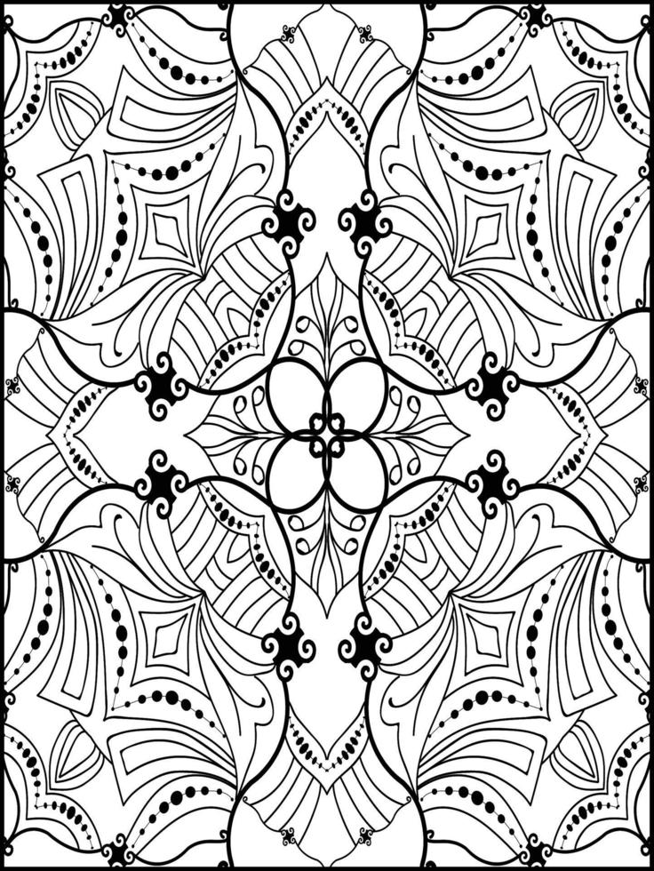 Mandala coloring pages vector