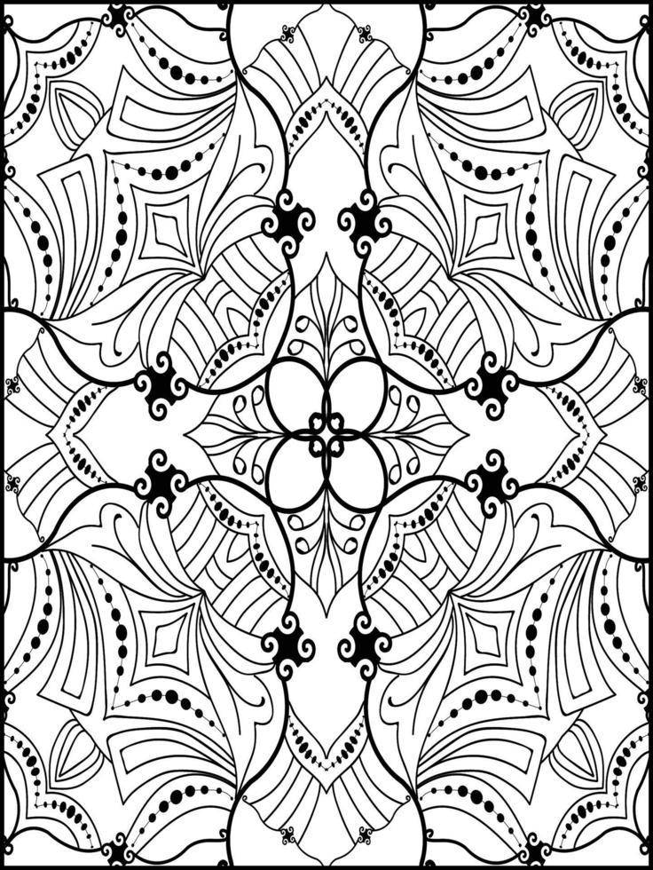 Mandala coloring pages vector