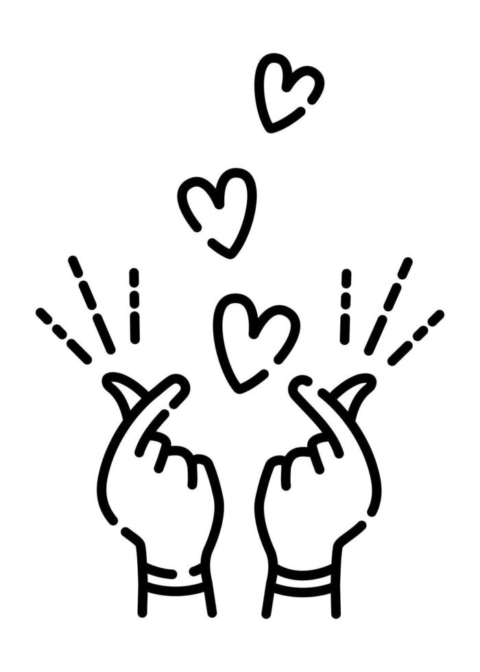 Hand gesture, sign of miracles, magic symbol vector