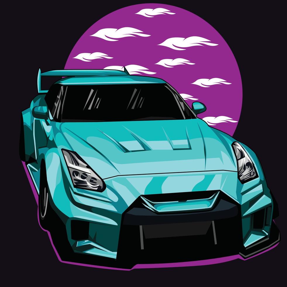 coche deportivo de diseño vectorial vector