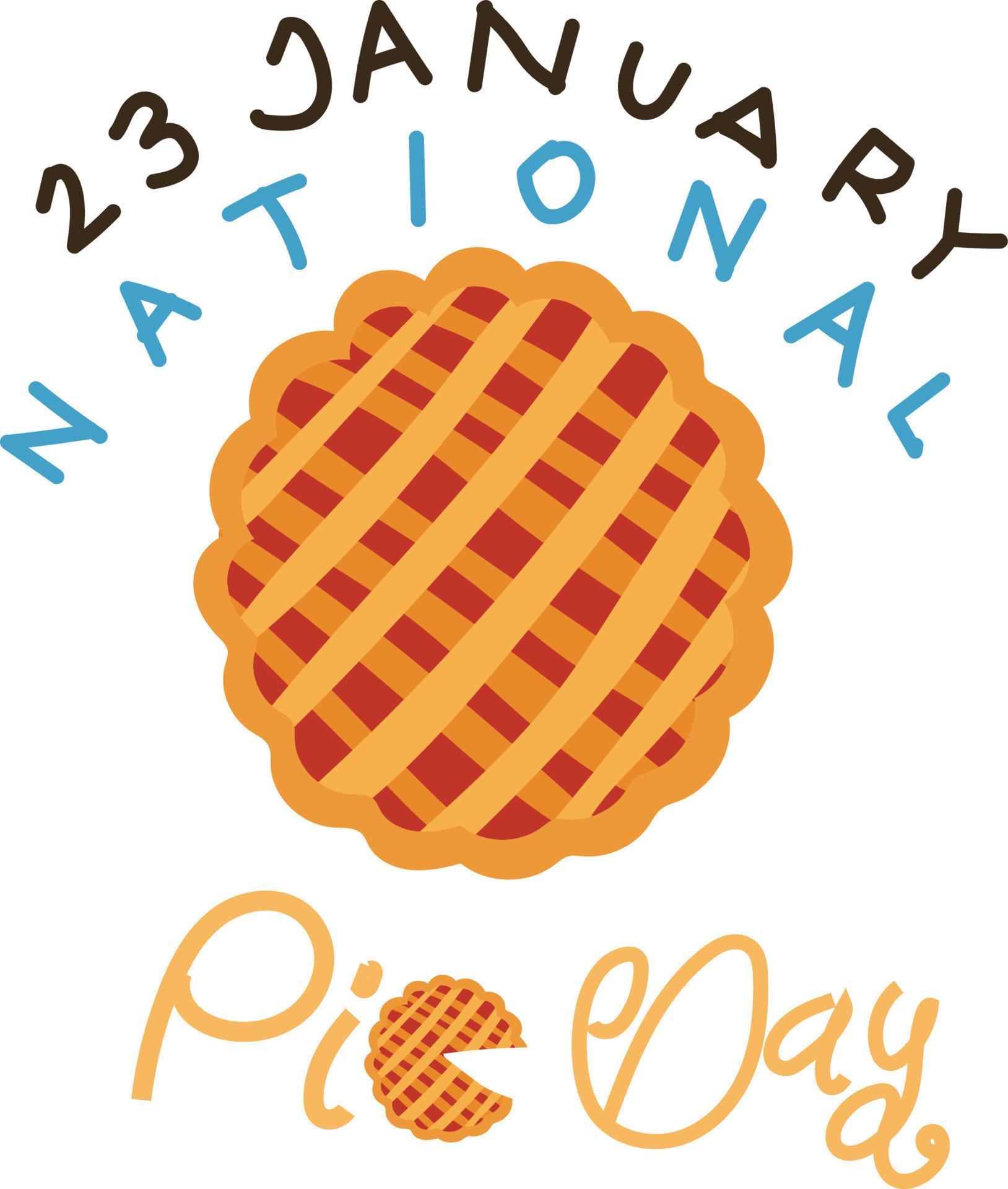 National Pie day illustration vector 17798229 Vector Art at Vecteezy