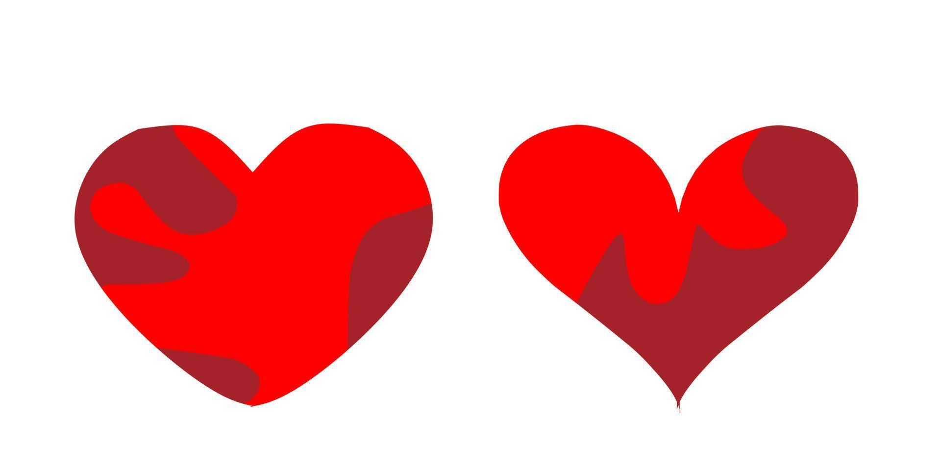 Love heart icon vector. Creative illustration romantic love symbols collection. Love concept. Design element for Valentine's day. vector