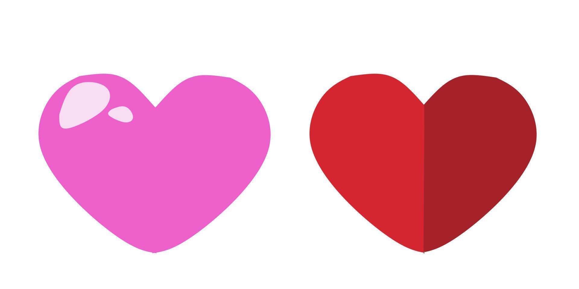 vector de icono de corazón de amor. ilustración creativa colección de símbolos de amor romántico. concepto de amor elemento de diseño para el día de san valentín.