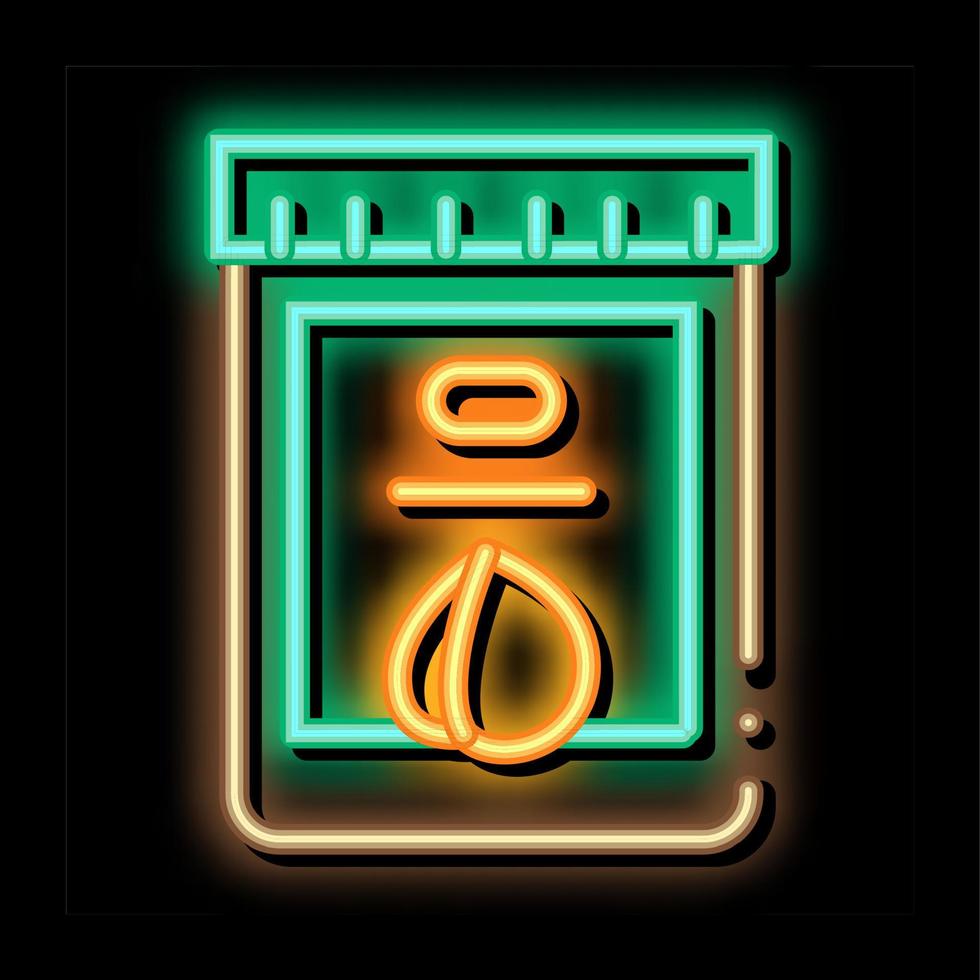 nut butter jar neon glow icon illustration vector