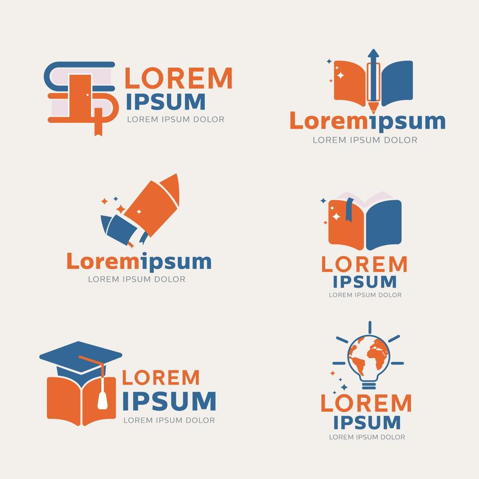 Education Logo Set vector