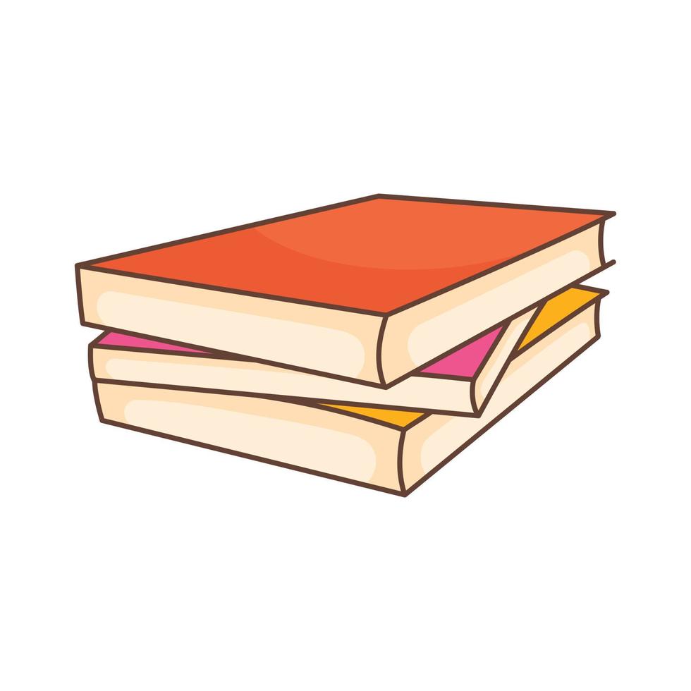 Vector books, isolated illustration