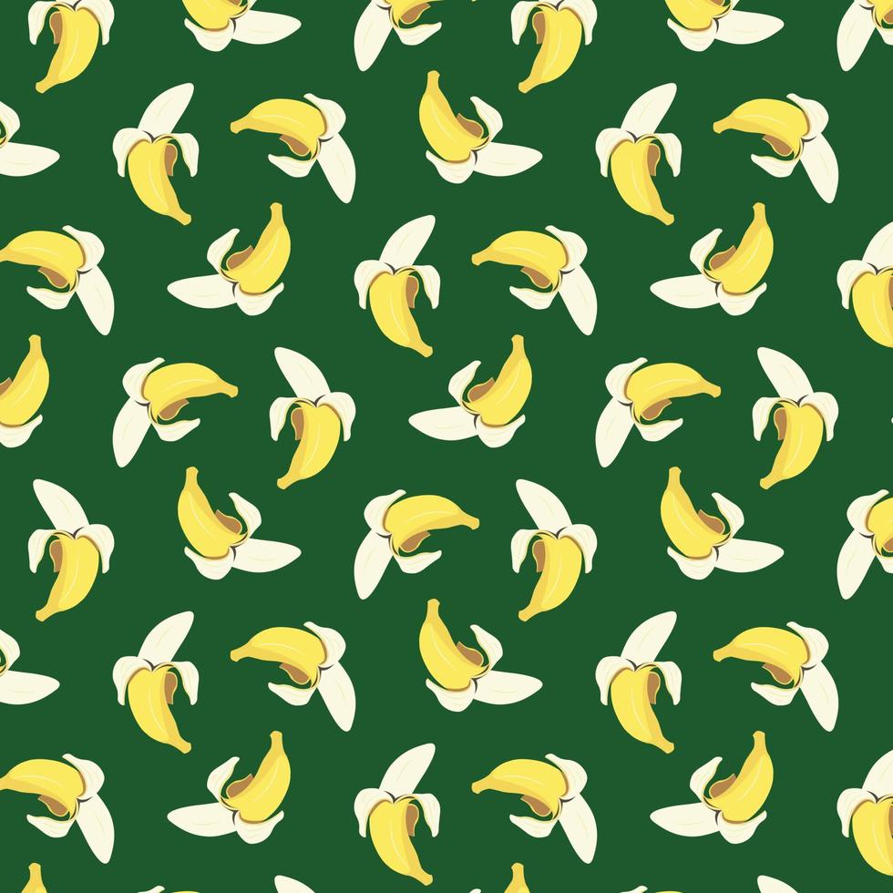 patrón de plátano sin costuras. se puede utilizar para fondo, papel tapiz, etc. vector