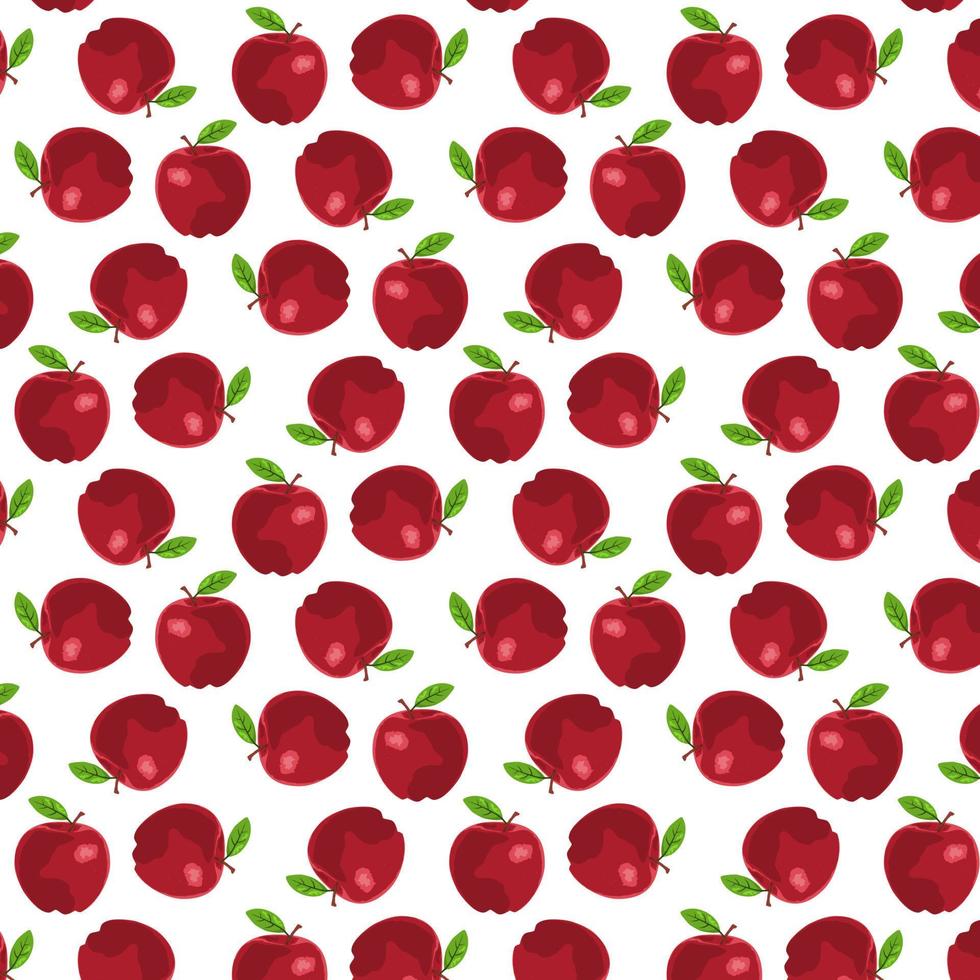 Seamless Apple Pattern. It can be used for Background, wallpaper, etc. vector