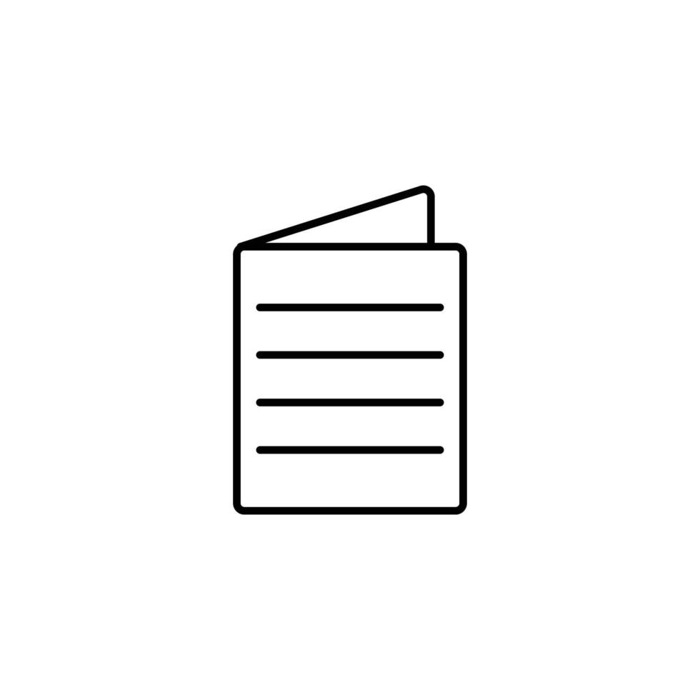 list icon. outline icon vector