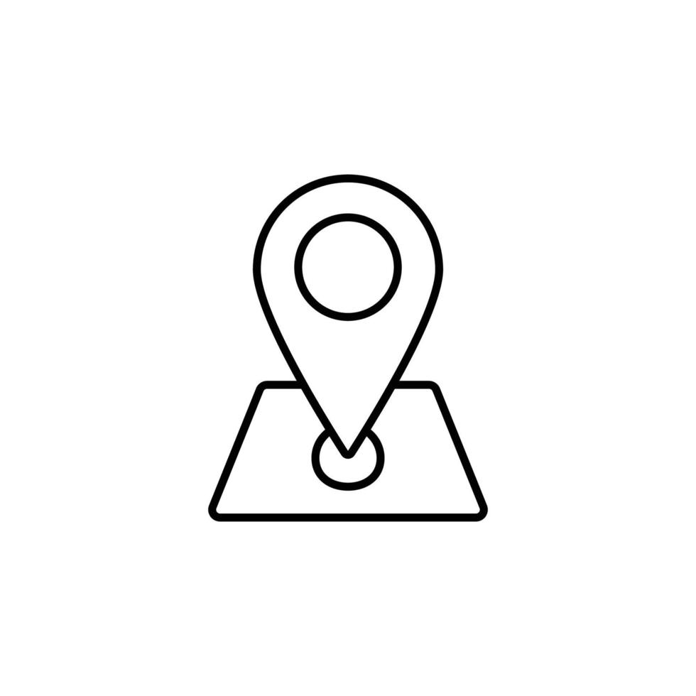 map icon. outline icon vector