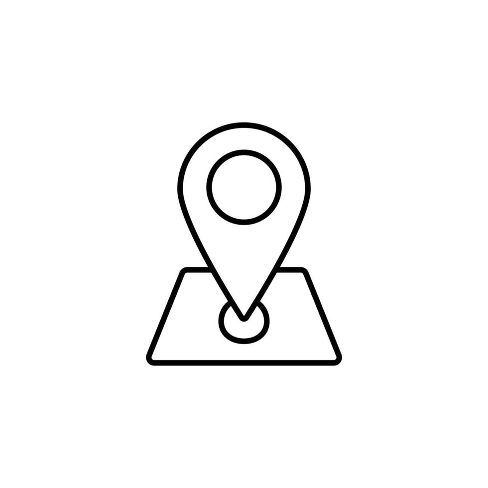 map icon. outline icon vector