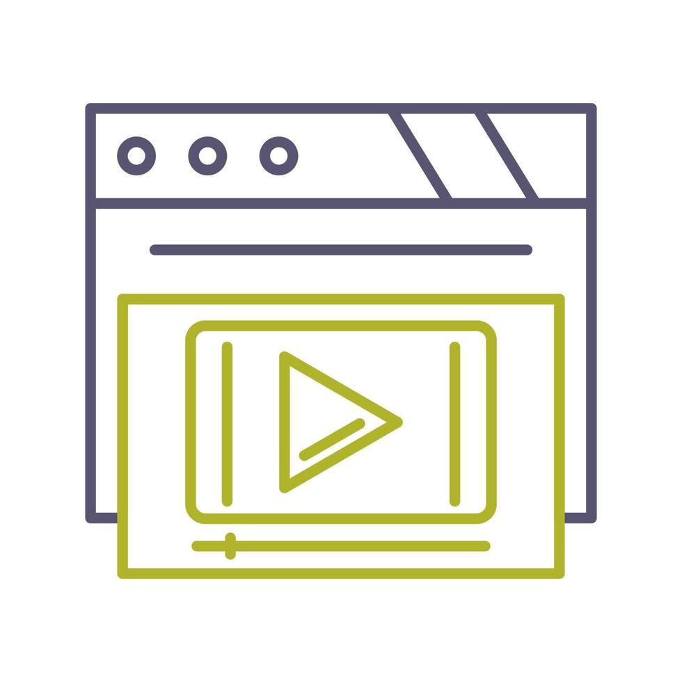 Video Player Vector Icon