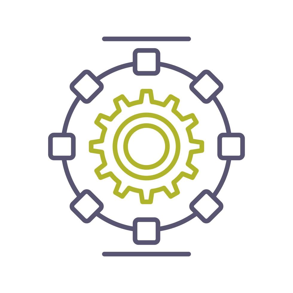 Automated Process Vector Icon