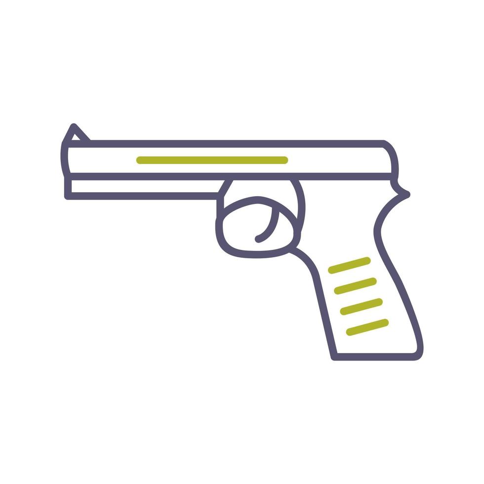 icono de vector de pistola única