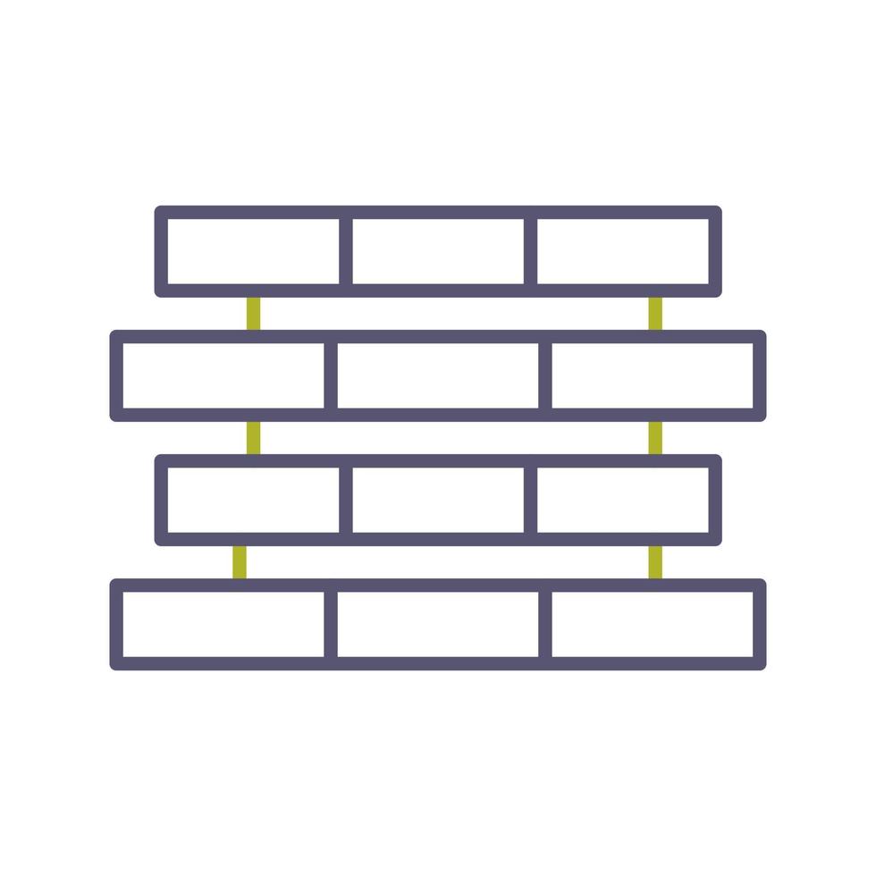 Unique Bricks Vector Icon