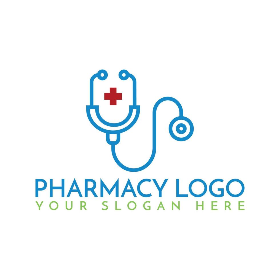 logotipo del hospital con formato vectorial. vector