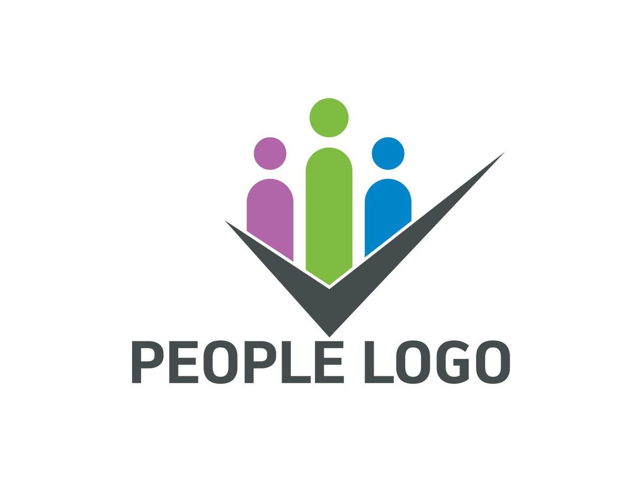 people unity logo vector