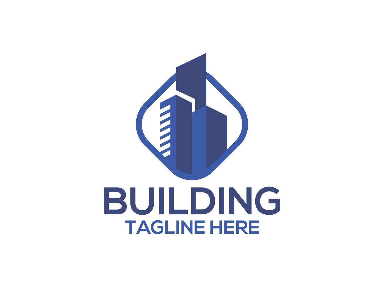 real estate, building and construction logo design vector