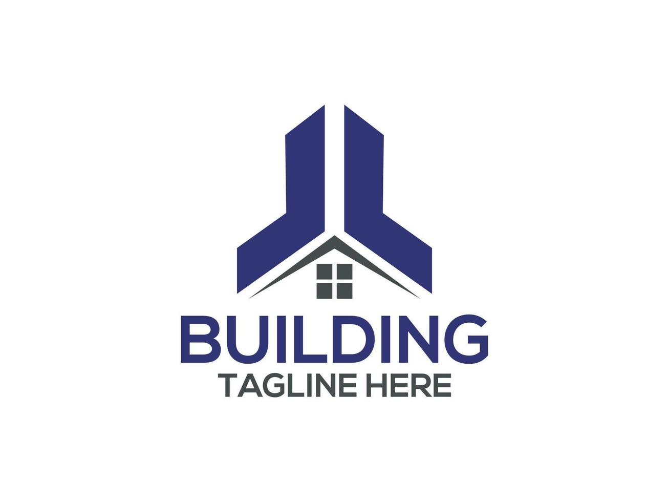 real estate, building and construction logo design vector