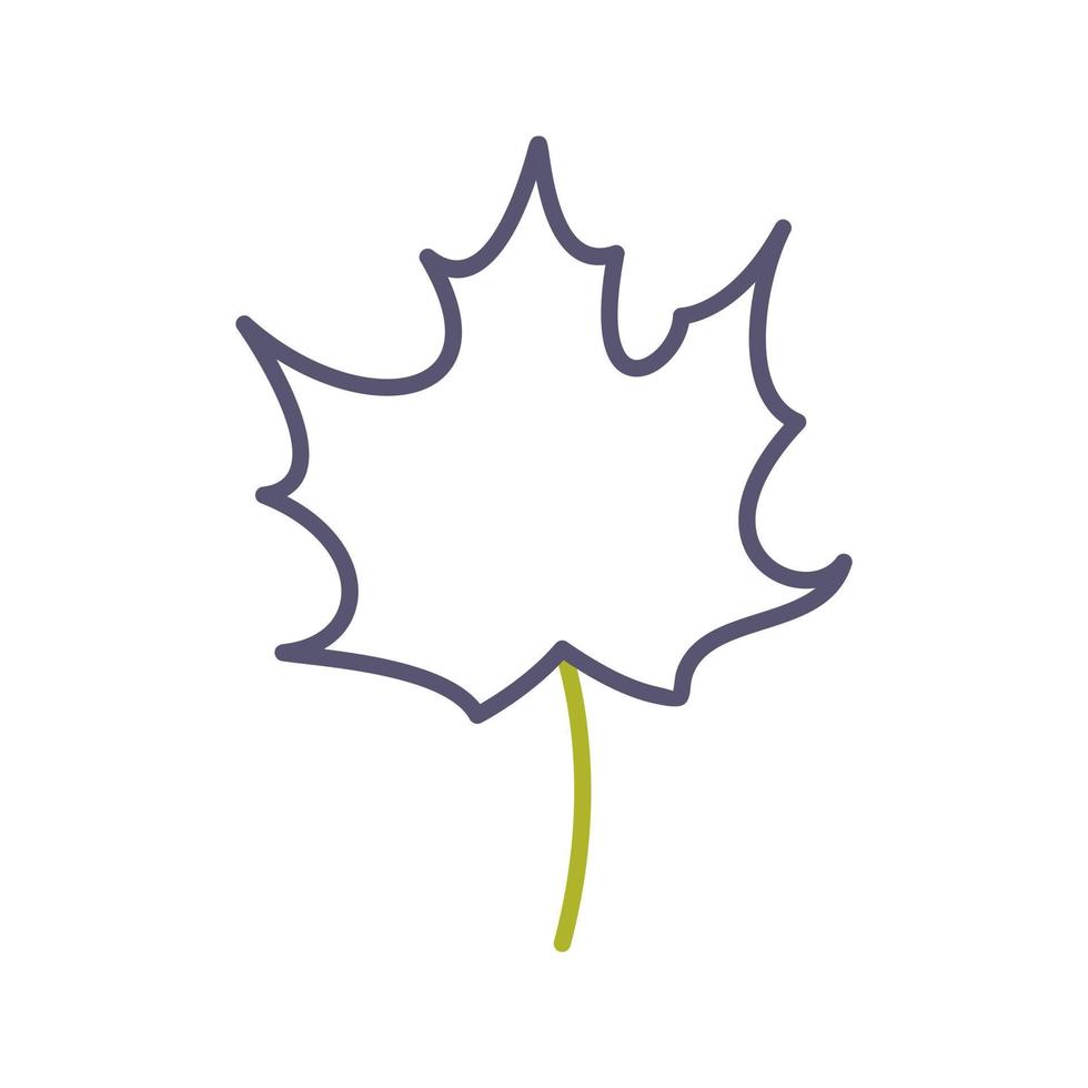 Autumn Leaf Vector Icon