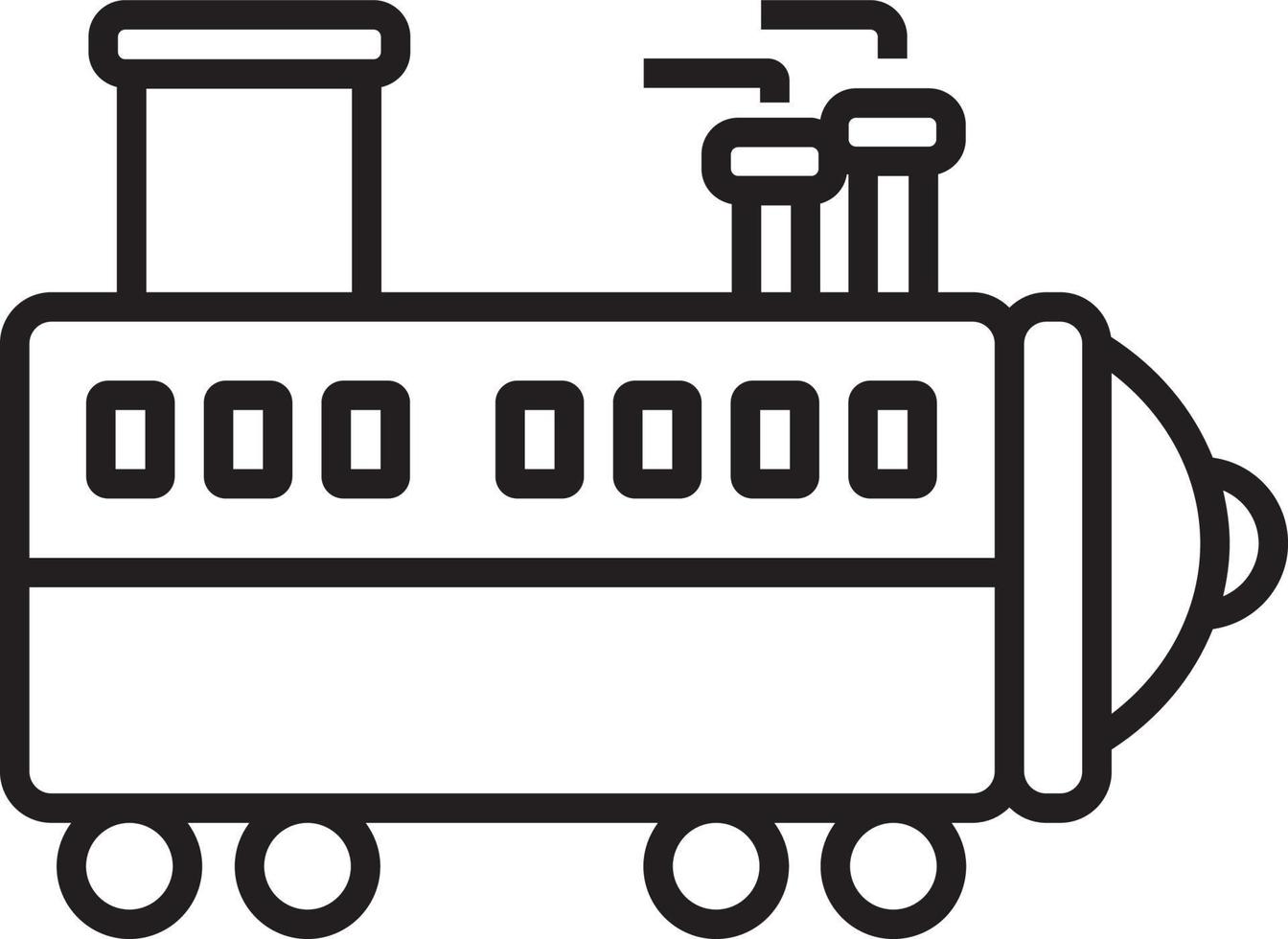 icono de transporte de trenes iconos de personas con estilo de contorno negro. vehículo, símbolo, transporte, línea, contorno, estación, viaje, automóvil, editable, pictograma, aislado, plano. ilustración vectorial vector