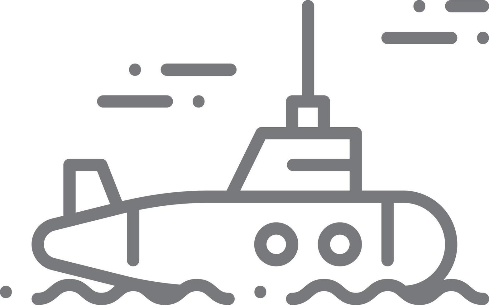 icono de transporte submarino iconos de personas con estilo de contorno negro. vehículo, símbolo, transporte, línea, contorno, viaje, automóvil, editable, pictograma, aislado, plano. ilustración vectorial vector