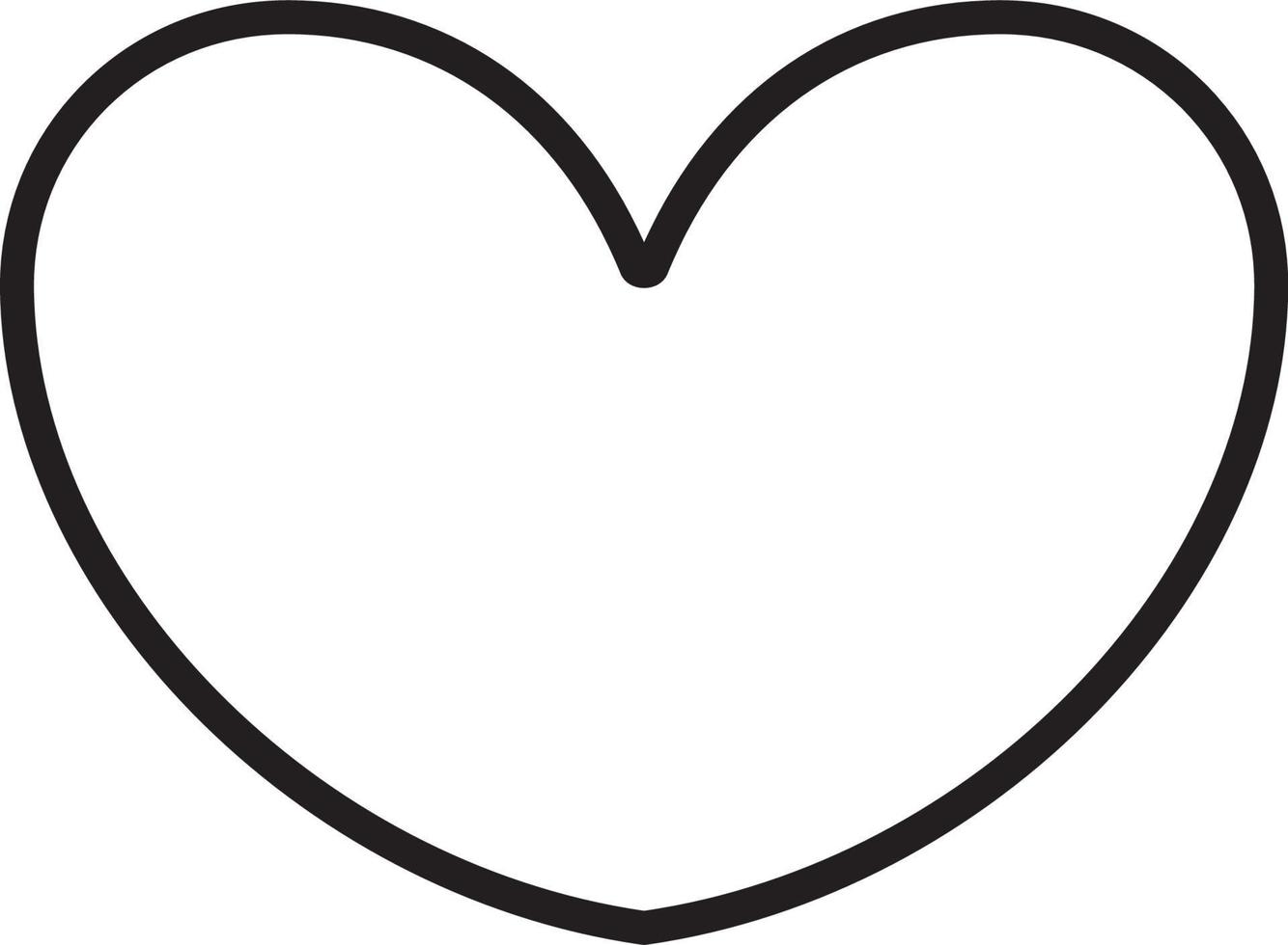 Love Feedback icon with black outline style vector