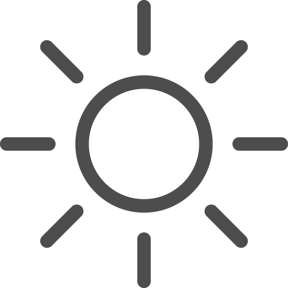 sun lamp icon vector