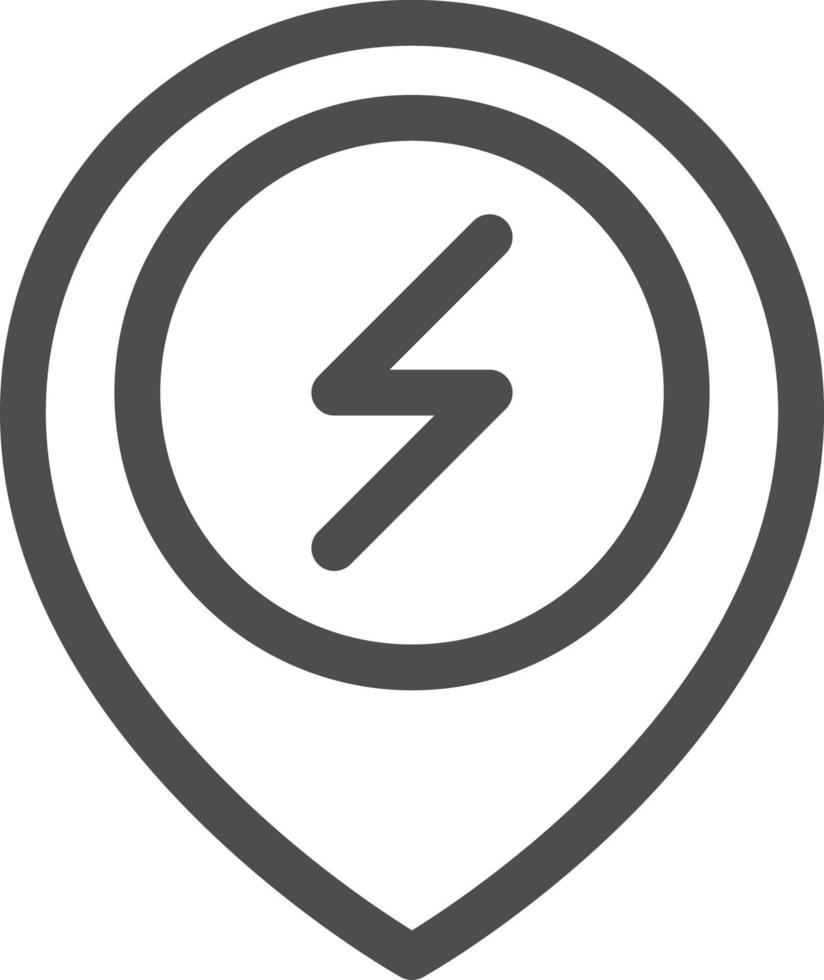 electric map point icon vector