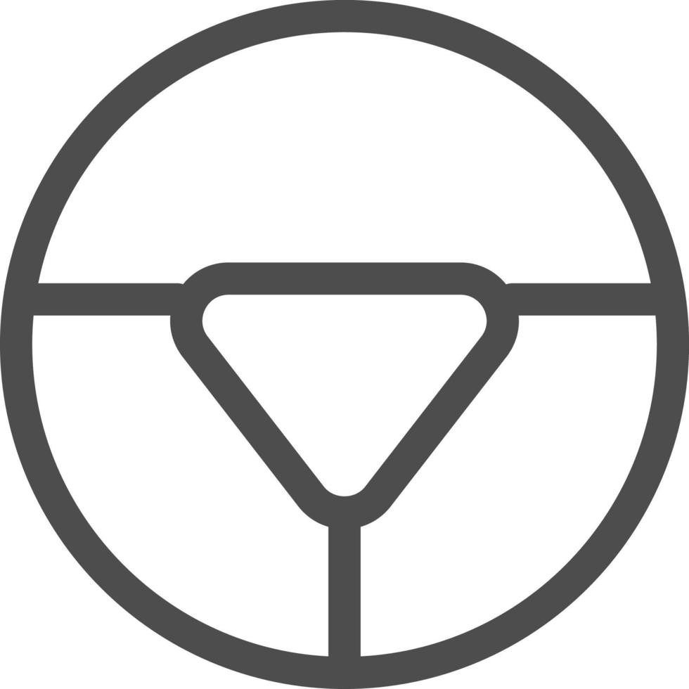 steering icon in car vector