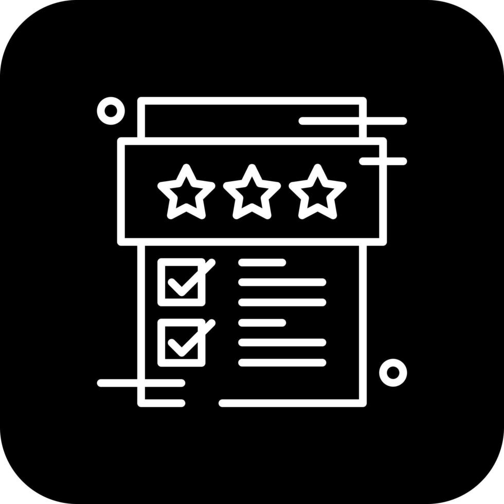 Review Feedback icons with black filled line style vector