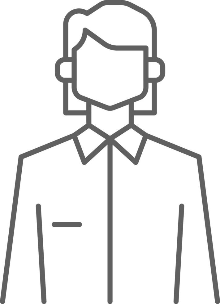 WOMAN Business people icons with black outline style vector