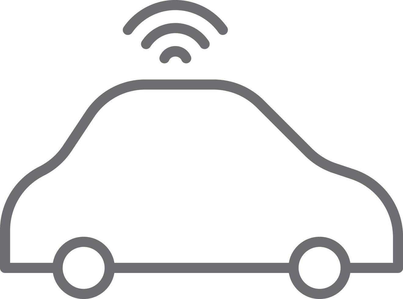wifi car icon vector