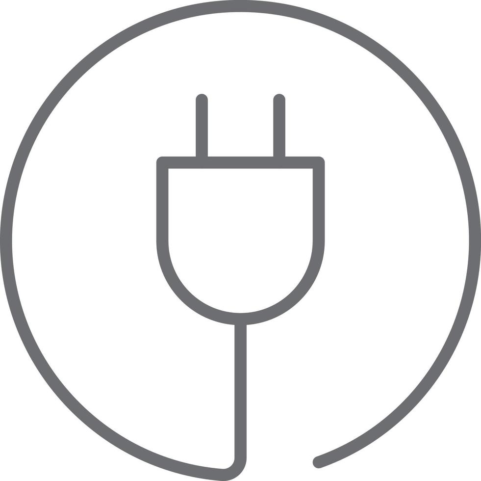 icono de enchufe eléctrico vector