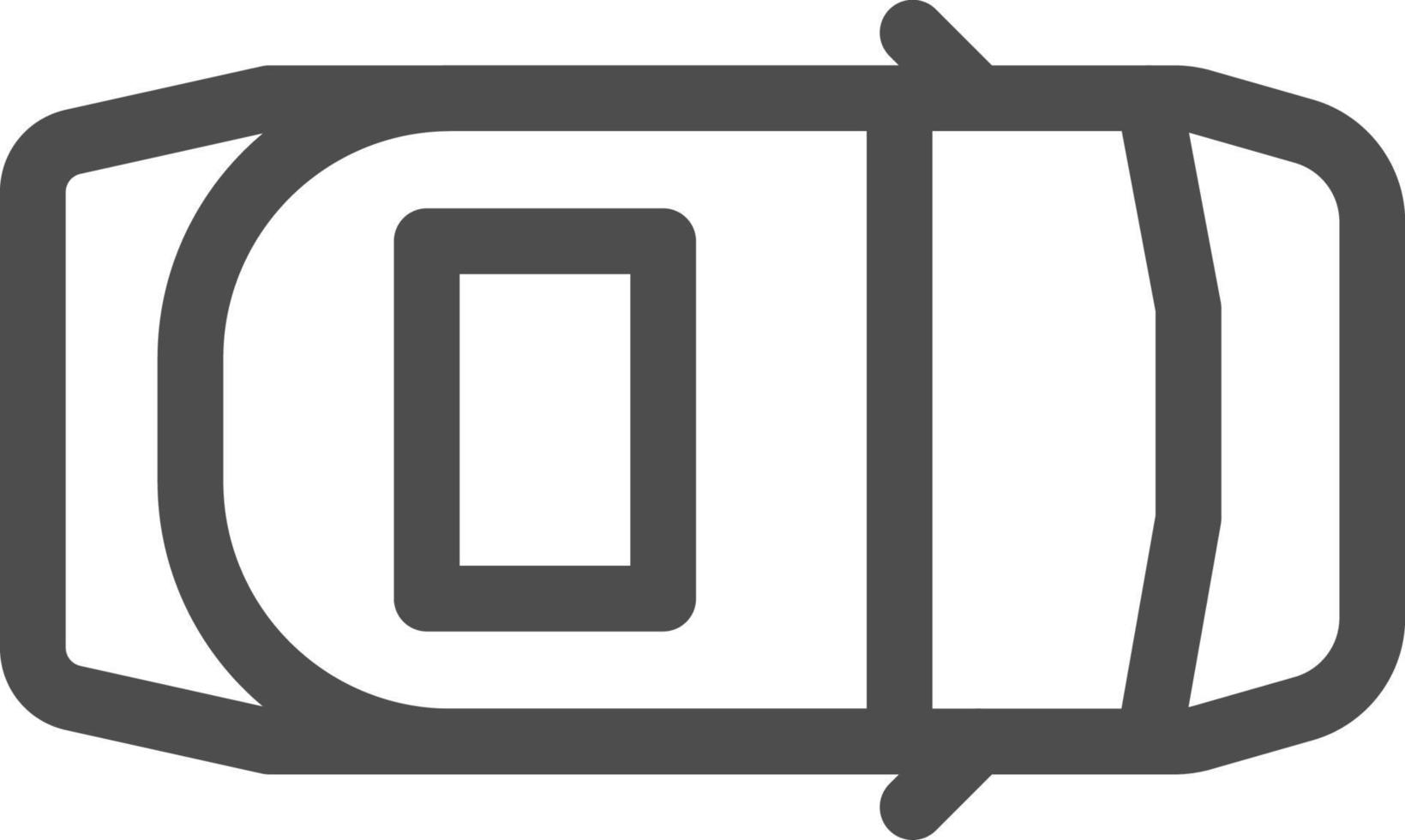 car icon in upper view vector