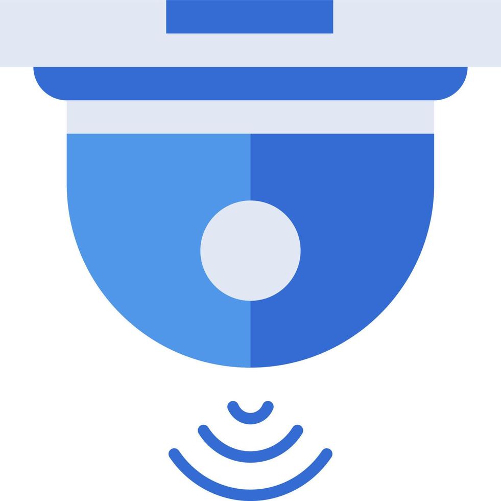 Security camera technology icon collection with blue duotone style. Computing, diagram, download, file, folder, graph, laptop . Vector illustration