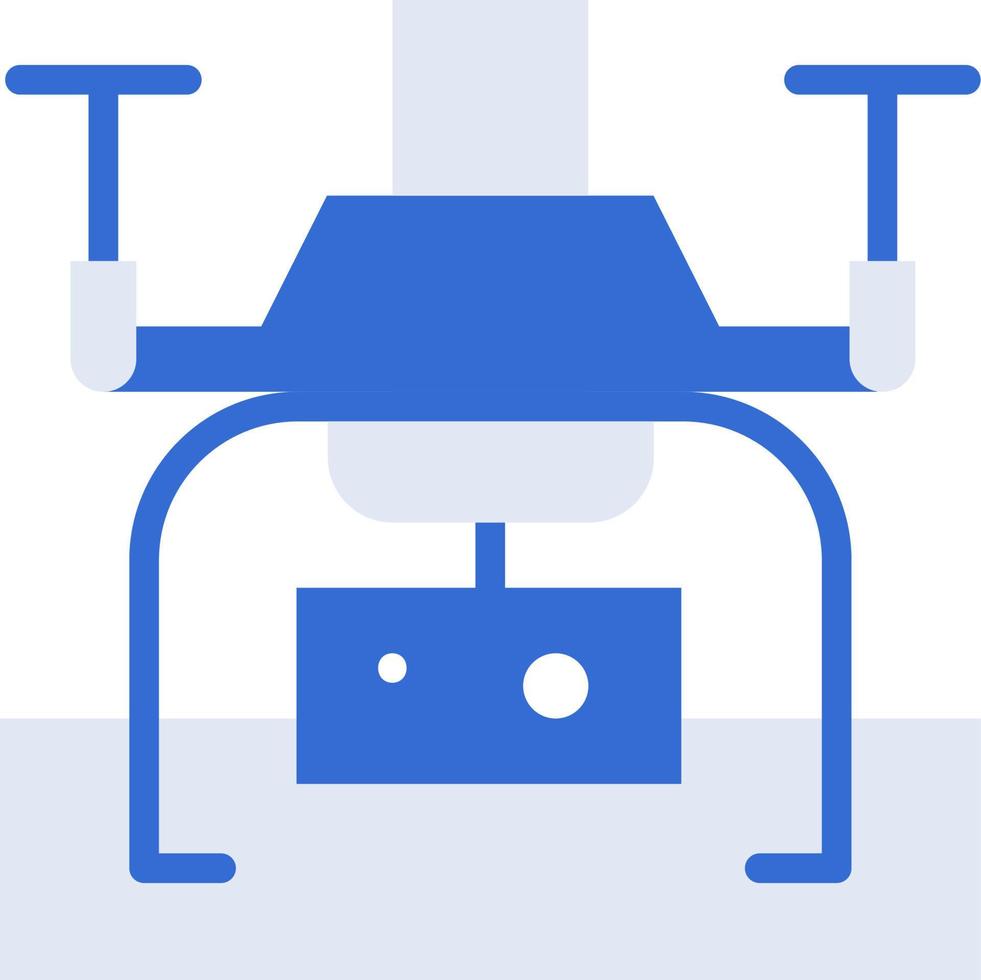 colección de iconos de tecnología de drones con estilo duotono azul. computación, diagrama, descarga, archivo, carpeta, gráfico, computadora portátil. ilustración vectorial vector