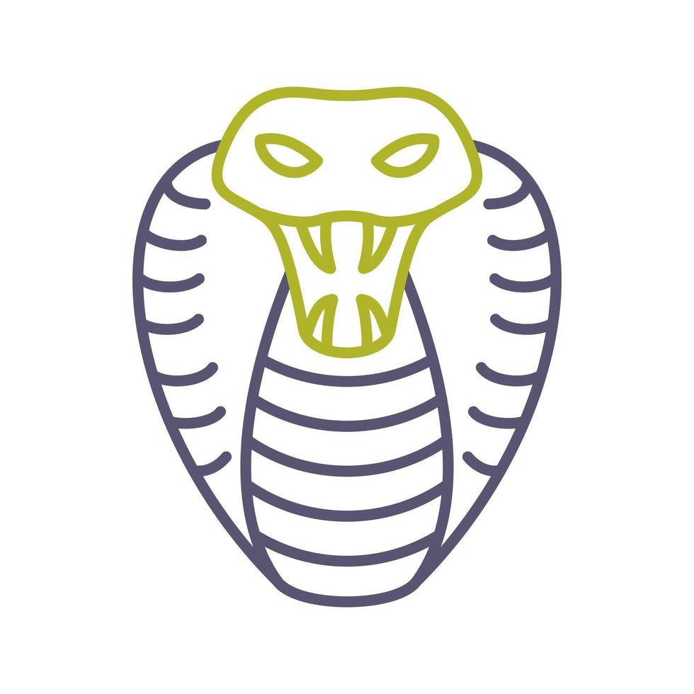 icono de vector de serpiente