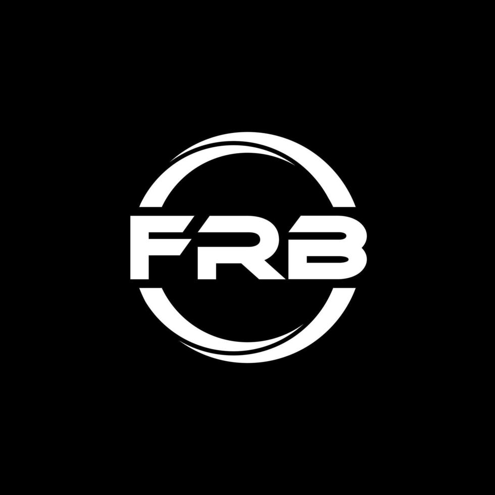 FRB letter logo design in illustration. Vector logo, calligraphy designs for logo, Poster, Invitation, etc.