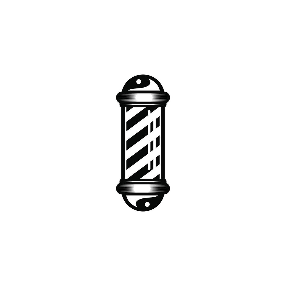 Barberpole simple flat icon vector