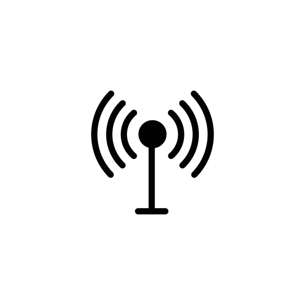 Antenna simple flat icon vector illustration